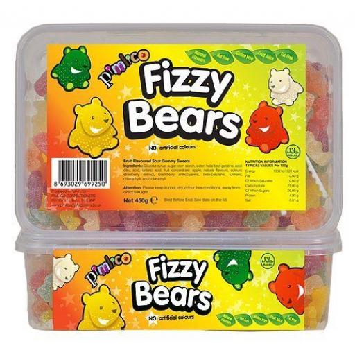 PIMLICO FIZZY BEARS 450G IN TUBS