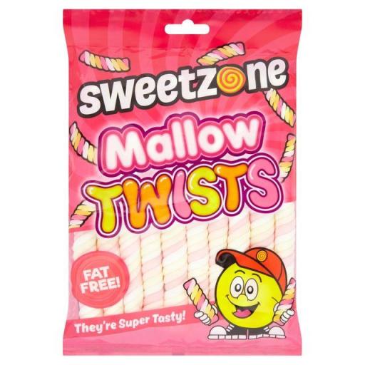 SweetZone Mallow Twists Bag, 190 g