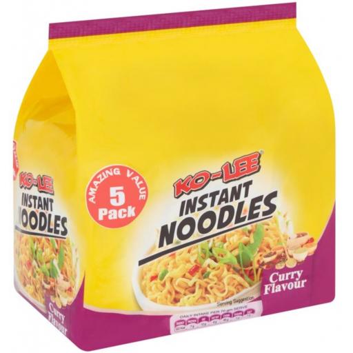 Ko lee instant noodles Curry Flavour x 5 Packs