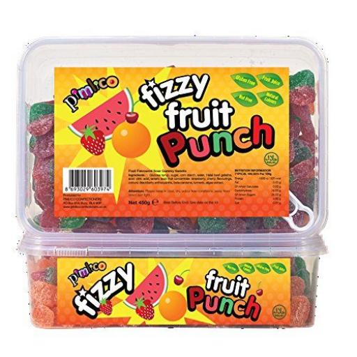 PIMLICO FIZZY FRUIT PUNCH 450G IN TUBS