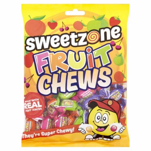 Sweetzone Fruit Chews 225 Gram Packets