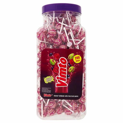 Vimto Original Lollypops 200 pcs Jar