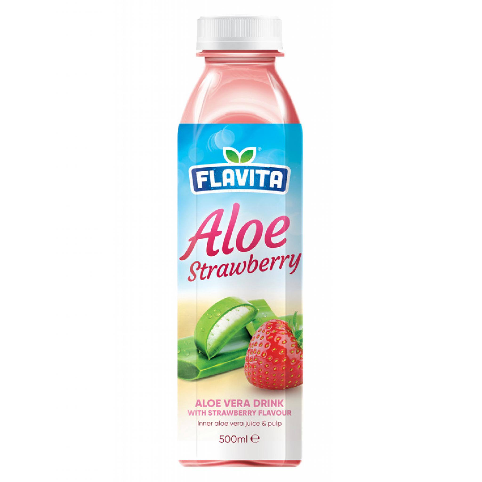 aloe strawberry drink