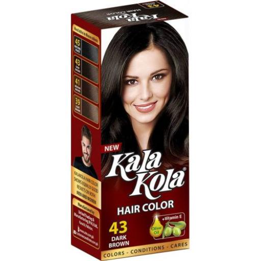 Kala Kola Hair Color - 43 Dark Brown With Olive Oil + Vitaman E