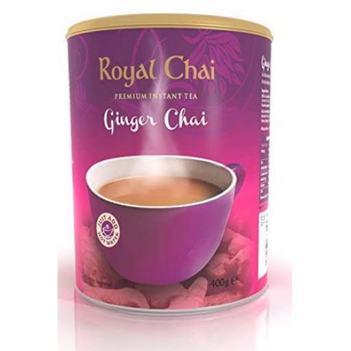 Royal Chai Ginger Tub - Unsweetened 22 Servings (400g)